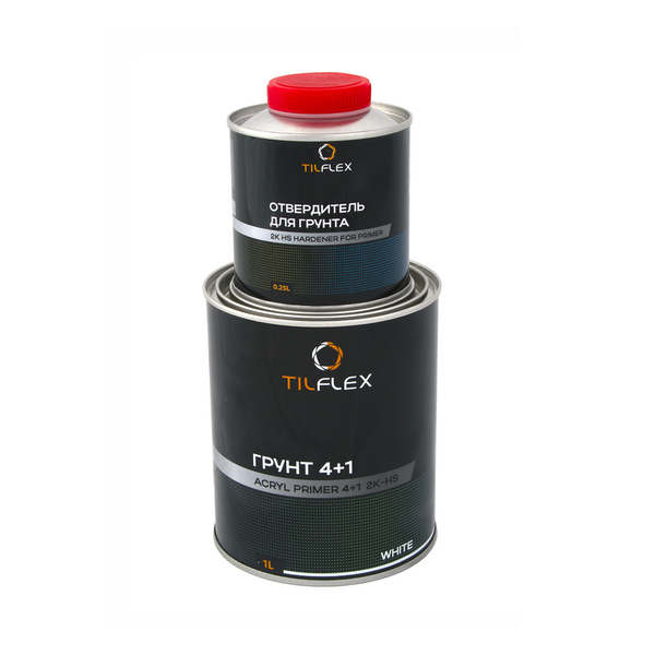 Грунт 4+1 TILFLEX 2K-HS (Белый), в комплекте с отвердителем (1л+0,25л)